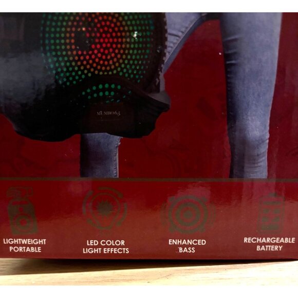 Santana Mumbo 6.5"‎ Portable Karaoke Speaker With Color Light Effects & Mic - Picture 12 of 13